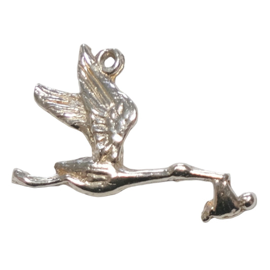 Vintage Silver Pendant - Stalk