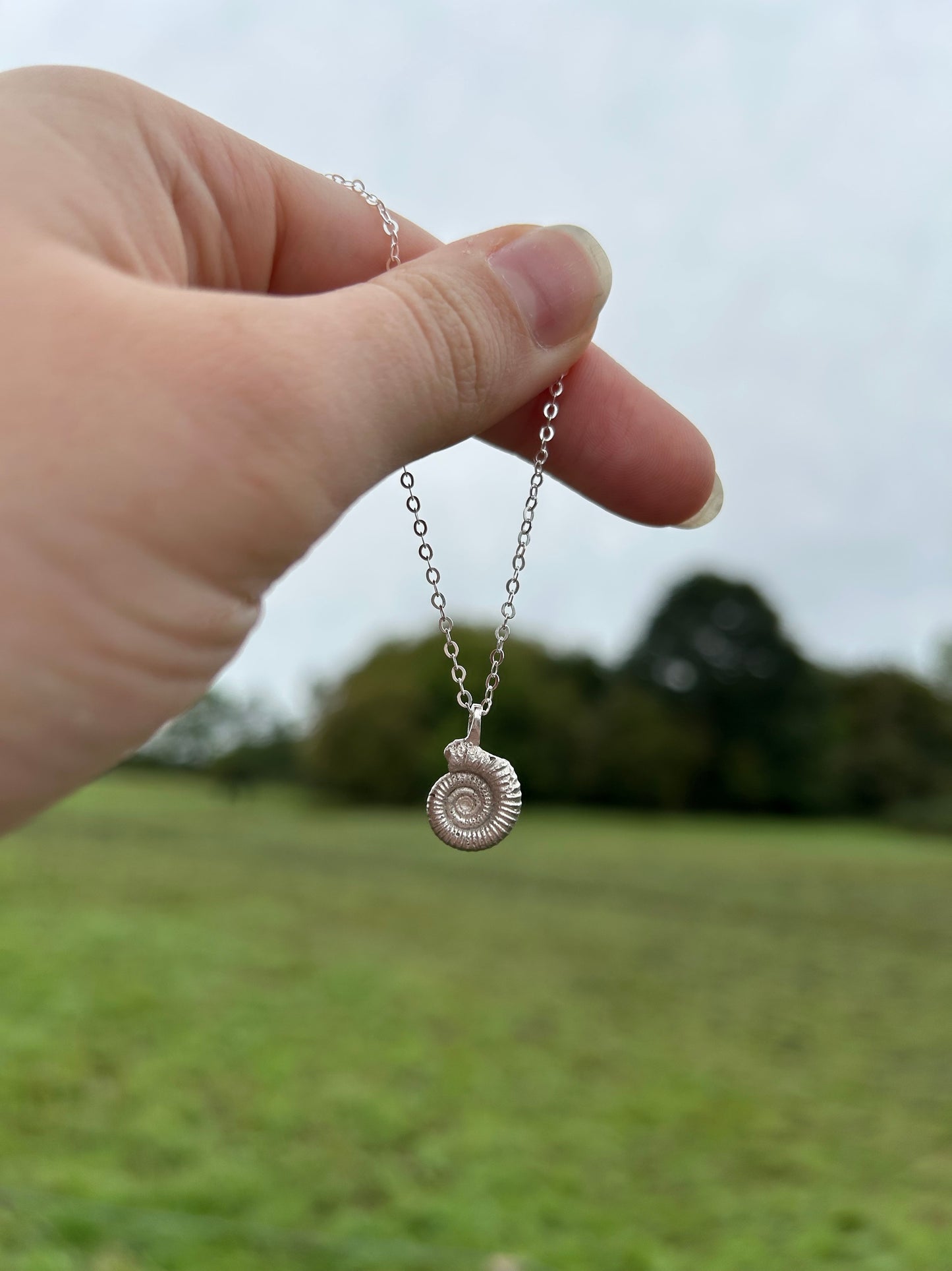 Ammonite Fossil Pendant Charm - Made to Order