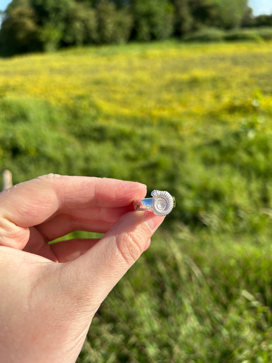 Classic Ammonite Fossil Ring - Made to Order