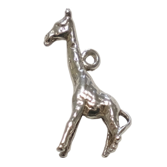 Vintage Silver Charm - Giraffe