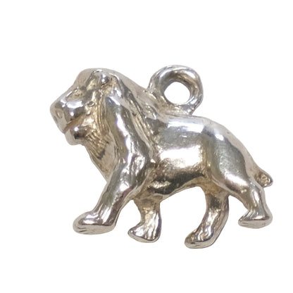 Vintage Silver Charm - Lion