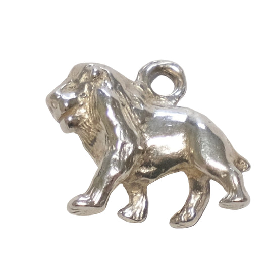 Vintage Silver Charm - Lion