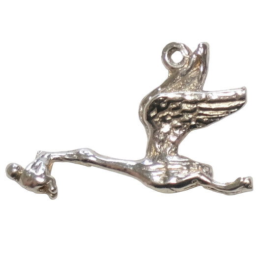 Vintage Silver Pendant - Stalk